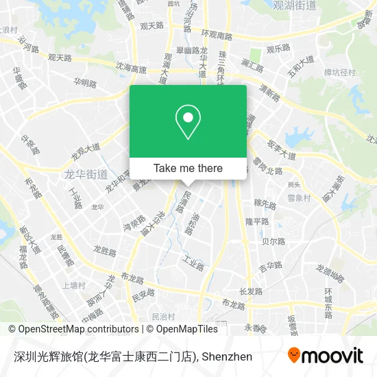 深圳光辉旅馆(龙华富士康西二门店) map