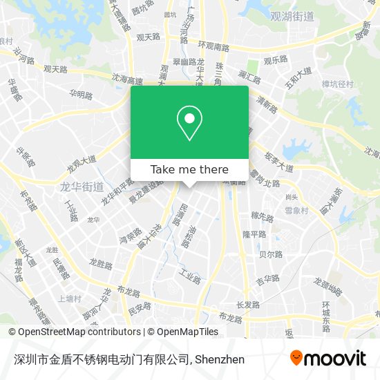 深圳市金盾不锈钢电动门有限公司 map