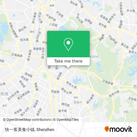 快一客美食小镇 map