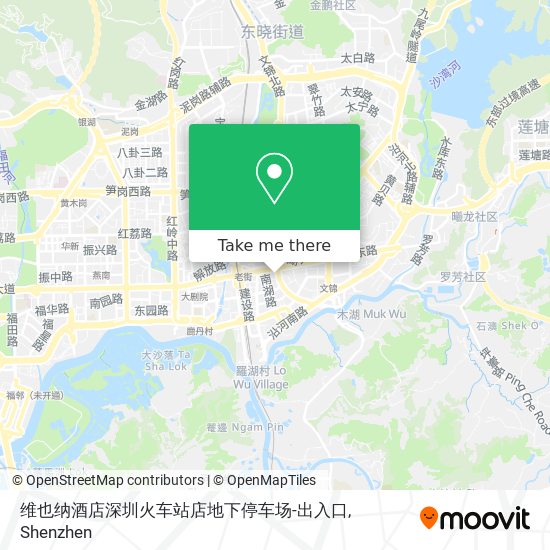 维也纳酒店深圳火车站店地下停车场-出入口 map