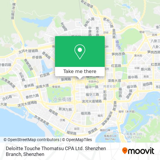 Deloitte Touche Thomatsu CPA Ltd. Shenzhen Branch map