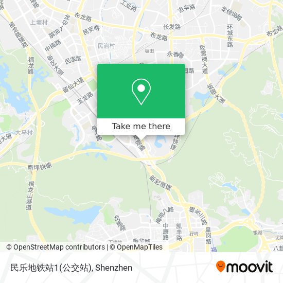 民乐地铁站1(公交站) map