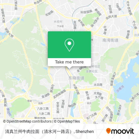 清真兰州牛肉拉面（清水河一路店） map