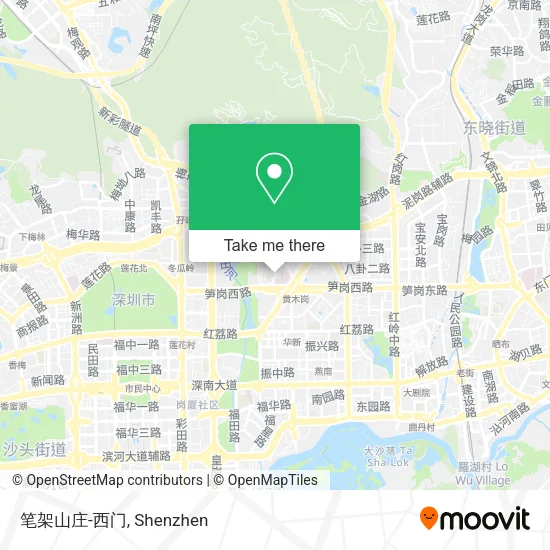 笔架山庄-西门 map