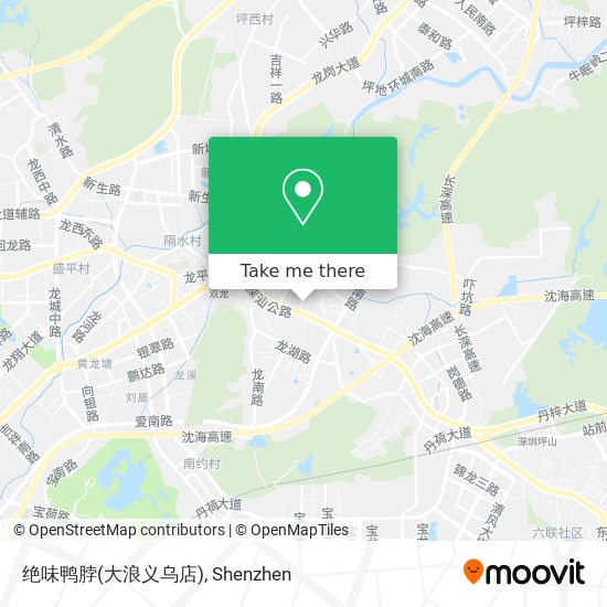 绝味鸭脖(大浪义乌店) map