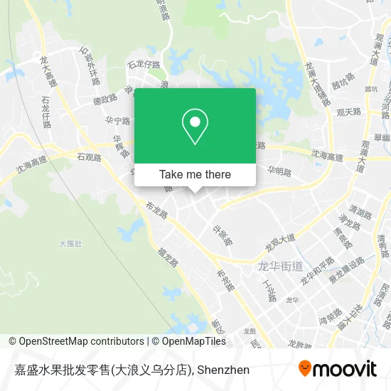 嘉盛水果批发零售(大浪义乌分店) map