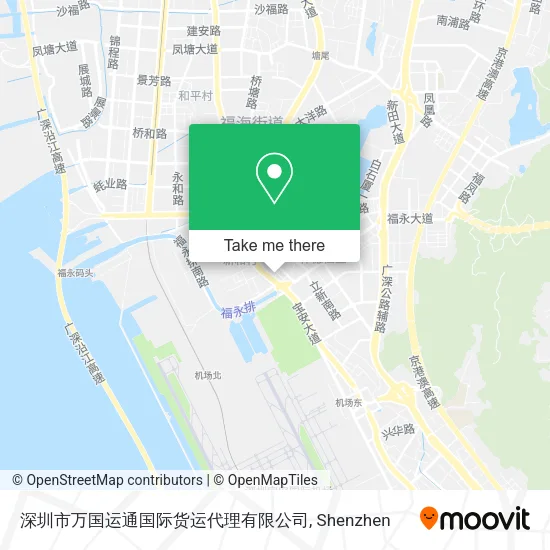 深圳市万国运通国际货运代理有限公司 map
