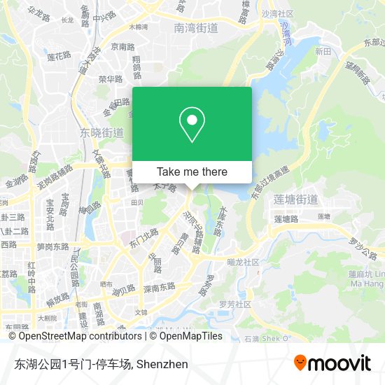 东湖公园1号门-停车场 map