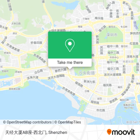 天经大厦AB座-西北门 map