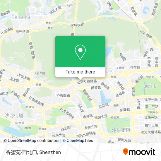 香蜜苑-西北门 map
