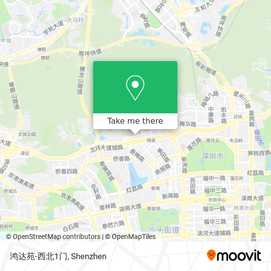 鸿达苑-西北1门 map