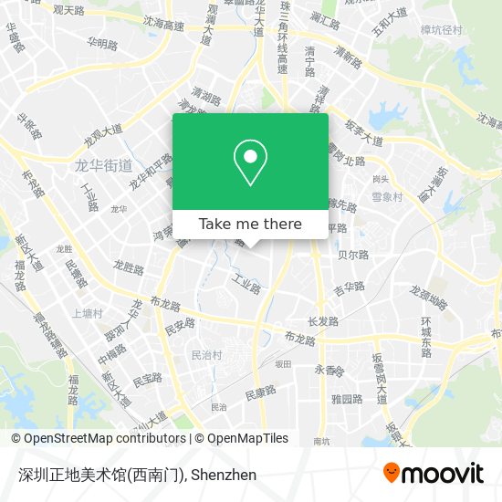 深圳正地美术馆(西南门) map