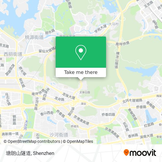 塘朗山隧道 map