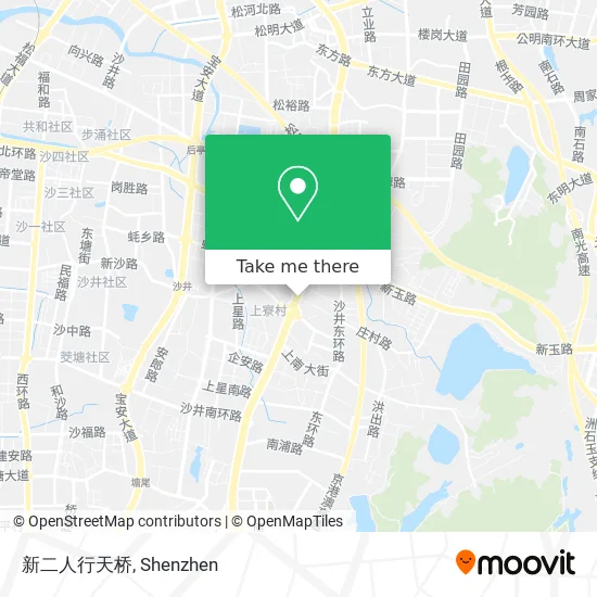 新二人行天桥 map