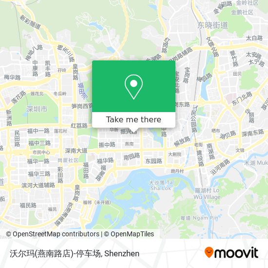 沃尔玛(燕南路店)-停车场 map