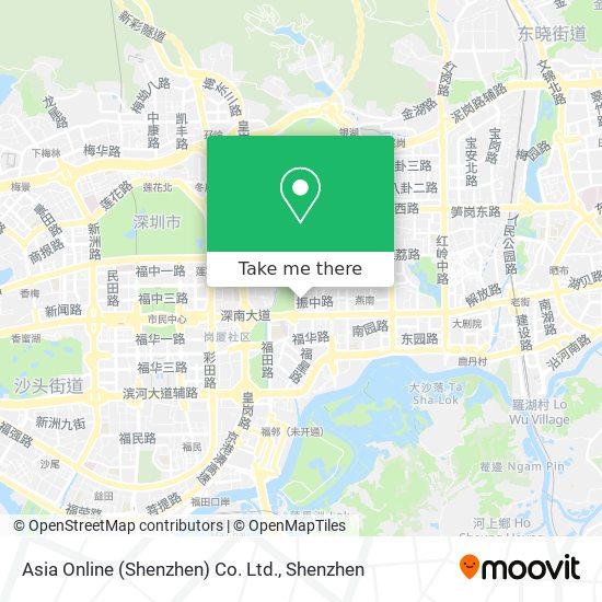 Asia Online (Shenzhen) Co. Ltd. map