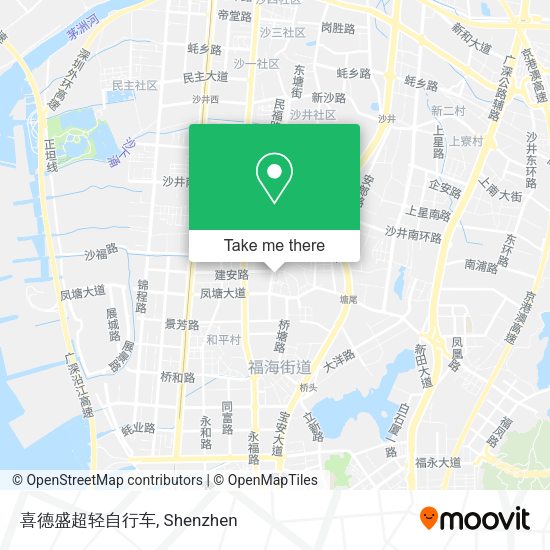 喜德盛超轻自行车 map