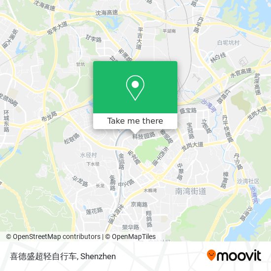 喜德盛超轻自行车 map