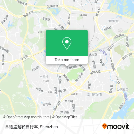 喜德盛超轻自行车 map