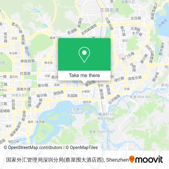 国家外汇管理局深圳分局(蔡屋围大酒店西) map