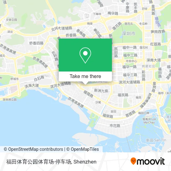 福田体育公园体育场-停车场 map