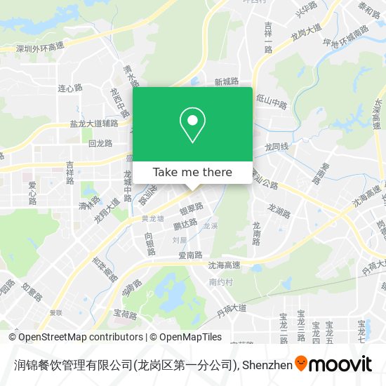 润锦餐饮管理有限公司(龙岗区第一分公司) map