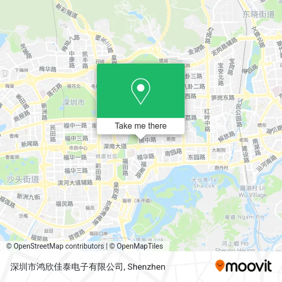 深圳市鸿欣佳泰电子有限公司 map