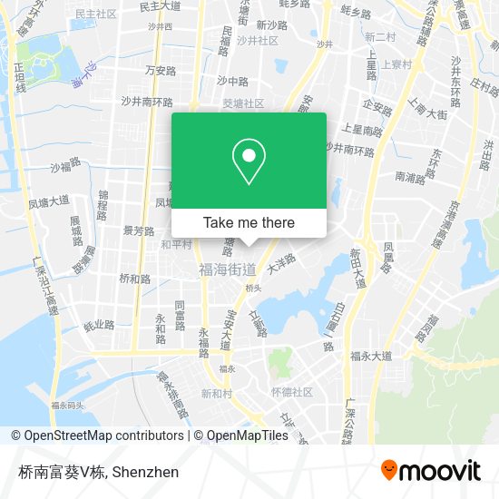 桥南富葵V栋 map
