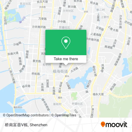 桥南富葵V栋 map