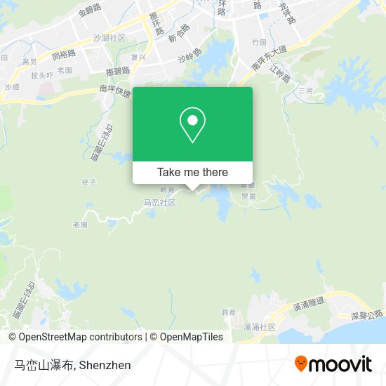 马峦山瀑布 map
