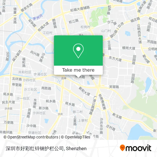 深圳市好彩红锌钢护栏公司 map