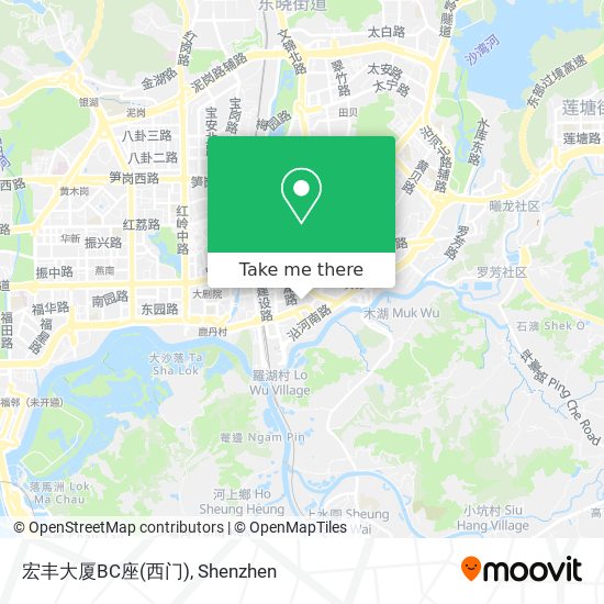 宏丰大厦BC座(西门) map
