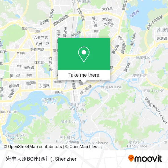 宏丰大厦BC座(西门) map