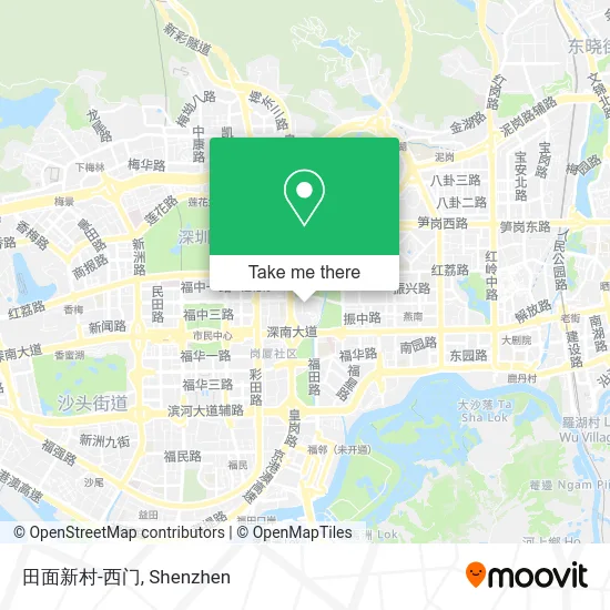 田面新村-西门 map