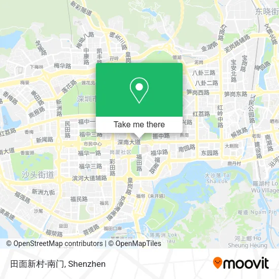 田面新村-南门 map
