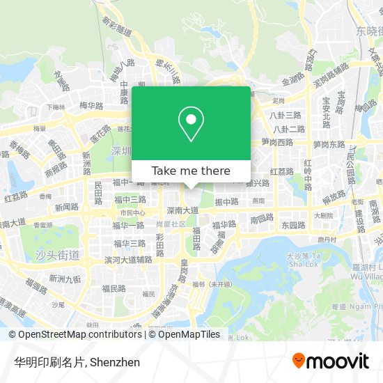 华明印刷名片 map