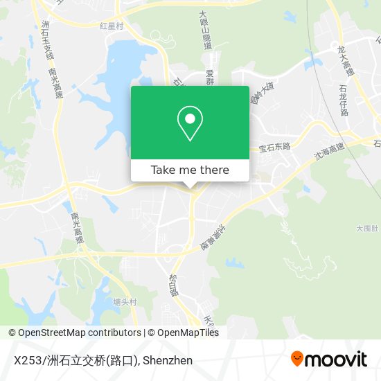 X253/洲石立交桥(路口) map