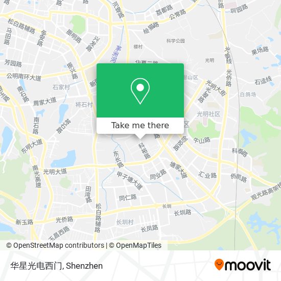 华星光电西门 map