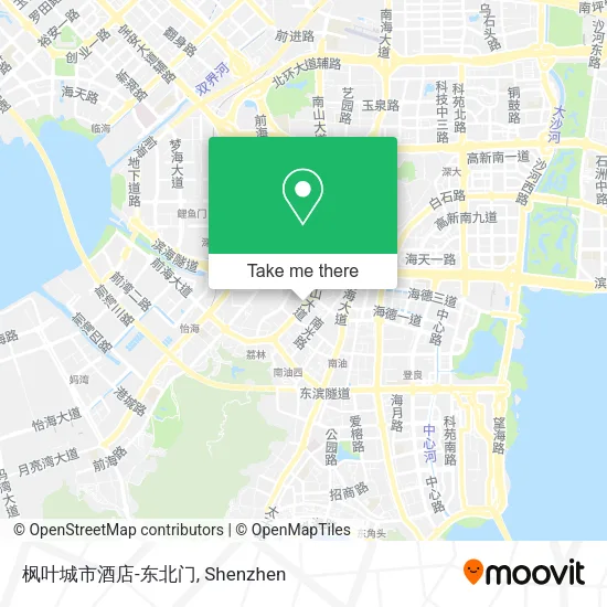 枫叶城市酒店-东北门 map