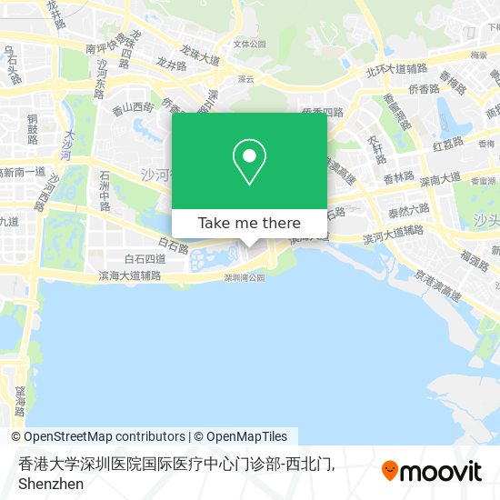 香港大学深圳医院国际医疗中心门诊部-西北门 map
