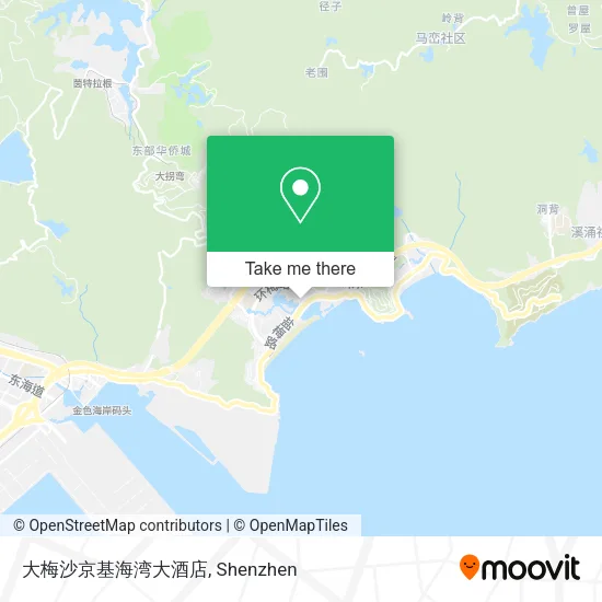 大梅沙京基海湾大酒店 map
