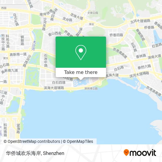 华侨城欢乐海岸 map