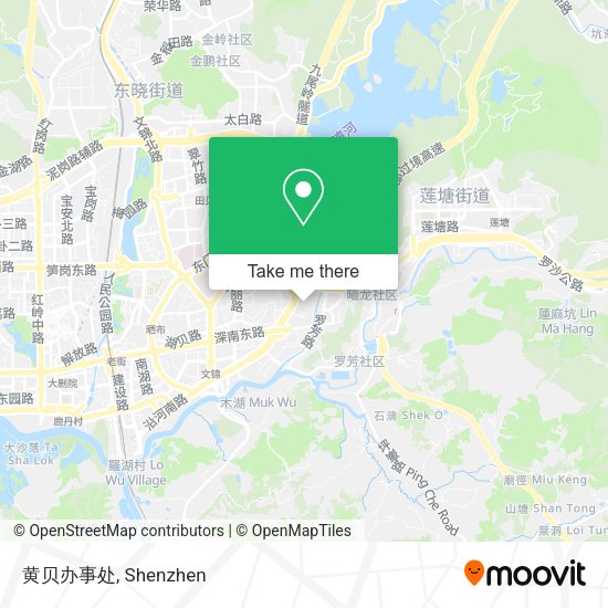 黄贝办事处 map