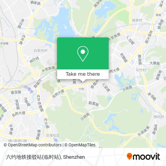 六约地铁接驳站(临时站) map