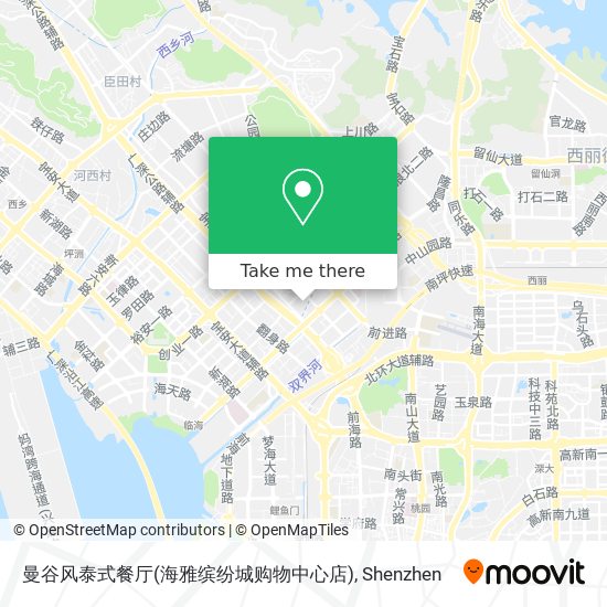 曼谷风泰式餐厅(海雅缤纷城购物中心店) map