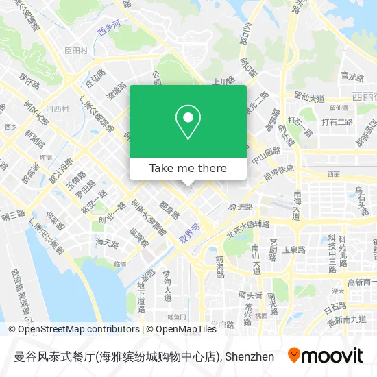 曼谷风泰式餐厅(海雅缤纷城购物中心店) map