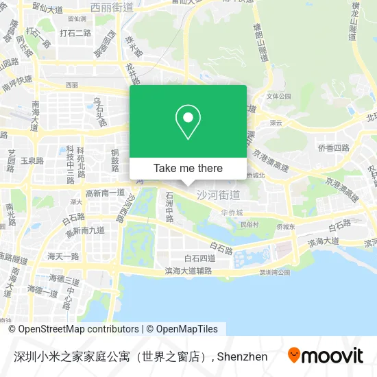 深圳小米之家家庭公寓（世界之窗店） map