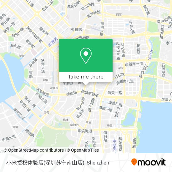 小米授权体验店(深圳苏宁南山店) map