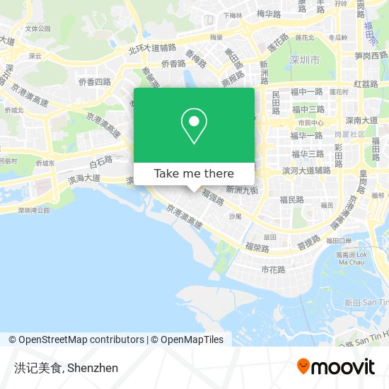 洪记美食 map