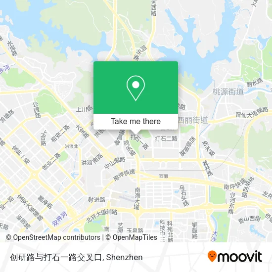 创研路与打石一路交叉口 map